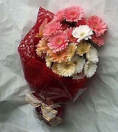 Ankara Ayaş çiçekçilik görsel ürün modeli Karışık gerbera çiçekleri buketi