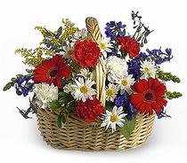 Ankara Ayaş çiçek gönder firmamızdan görsel ürün Görsel Karışık mevsim sepeti çiçeği Ankara çiçek gönder firması şahane ürünümüz
